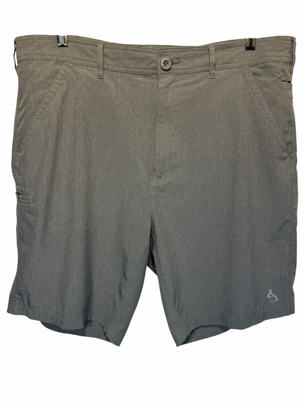 Hook & Tackle Latitude Fishing Shorts Men Sz 38 Grey Cargo Performance Hiking 9"
